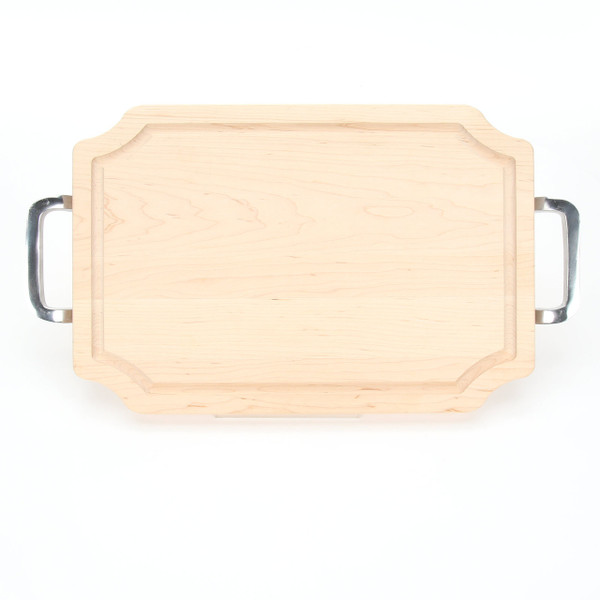 Selwood 12" x 18" Cutting Board - Maple (w/ Polished Handles)