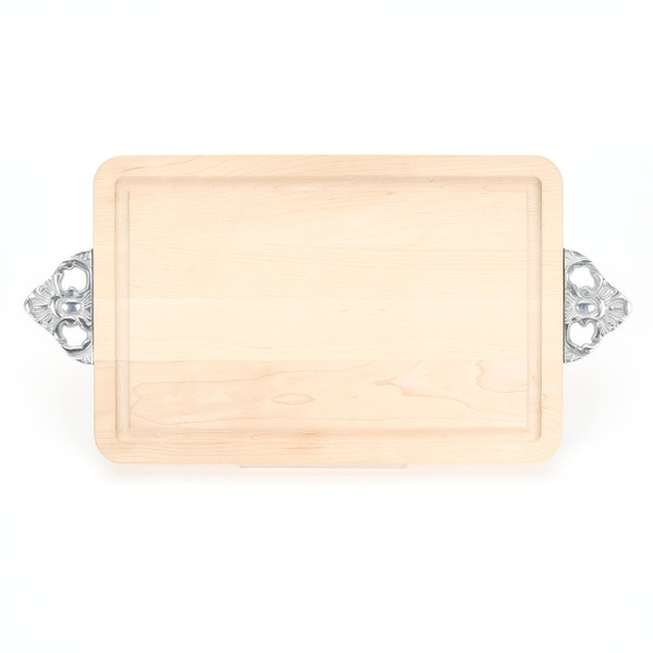 Wiltshire 10" x 16" Cutting Board - Maple (w/ Scalloped Handles)