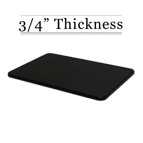 3/4 Thick Black Custom Cutting Board