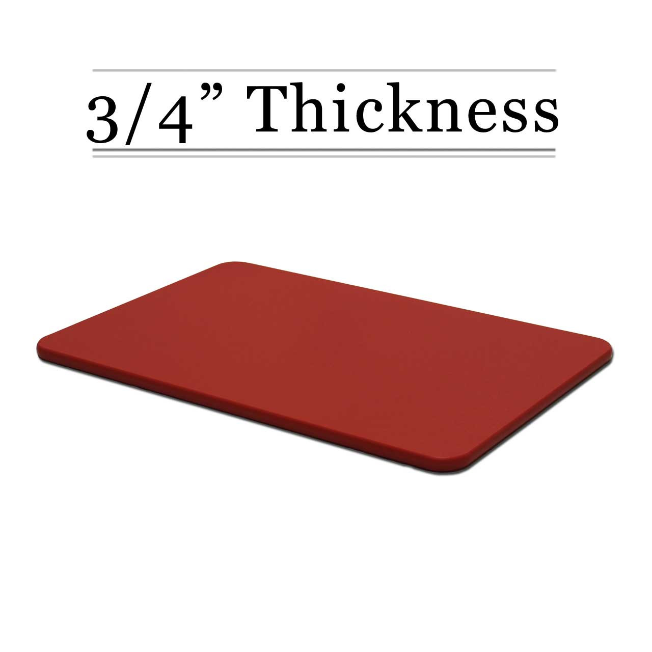 3/4 Thick Red Custom Cutting Board
