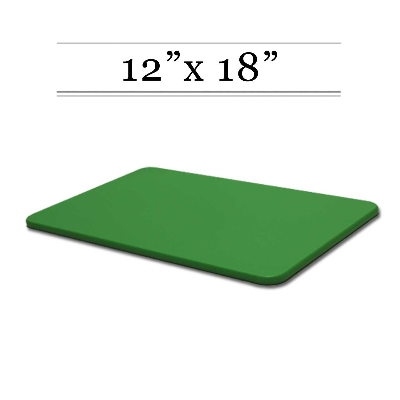 12 x 18 Green Cutting Board - NSF, FDA & USDA Approved - Cutting