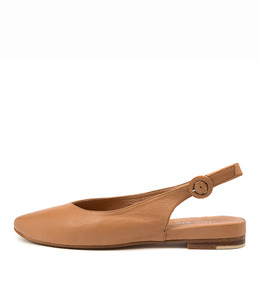 FAIRY Flats in Dark Tan Leather