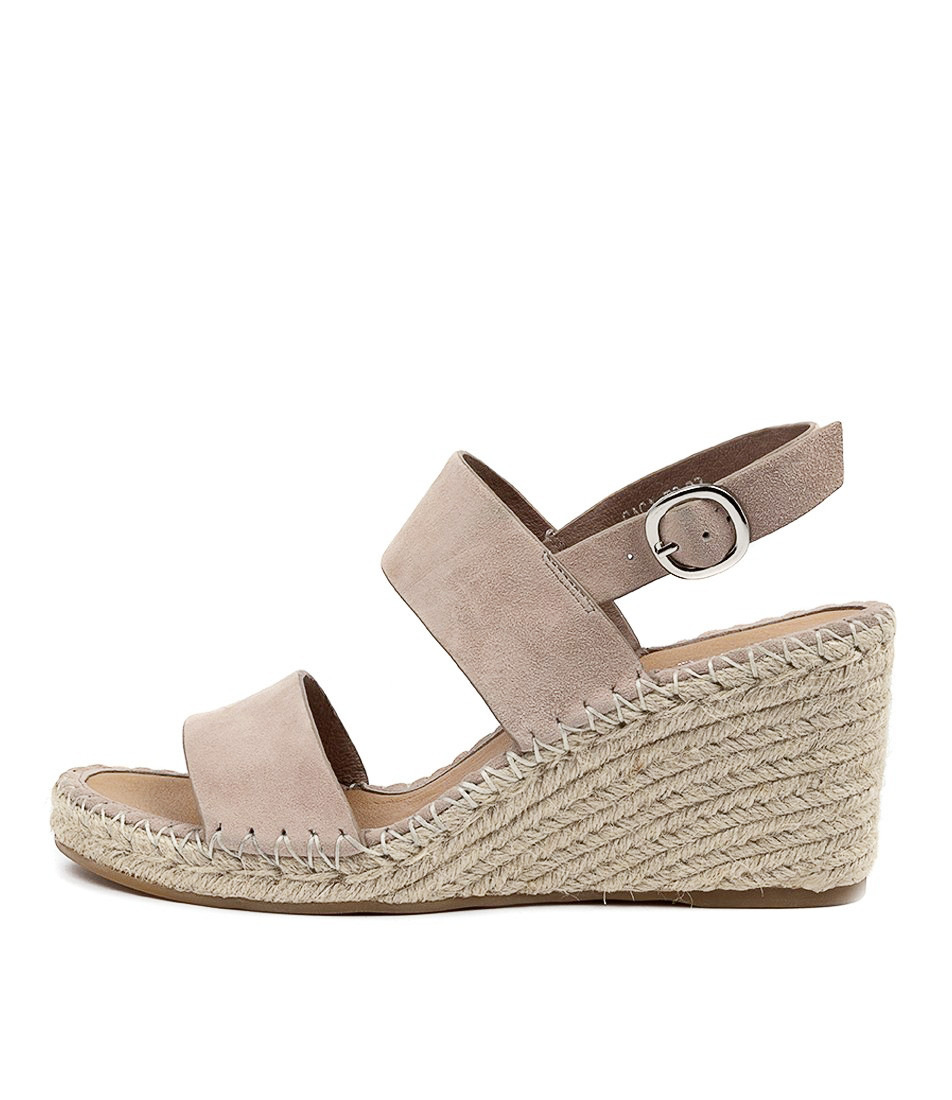 Taupe discount espadrille wedges