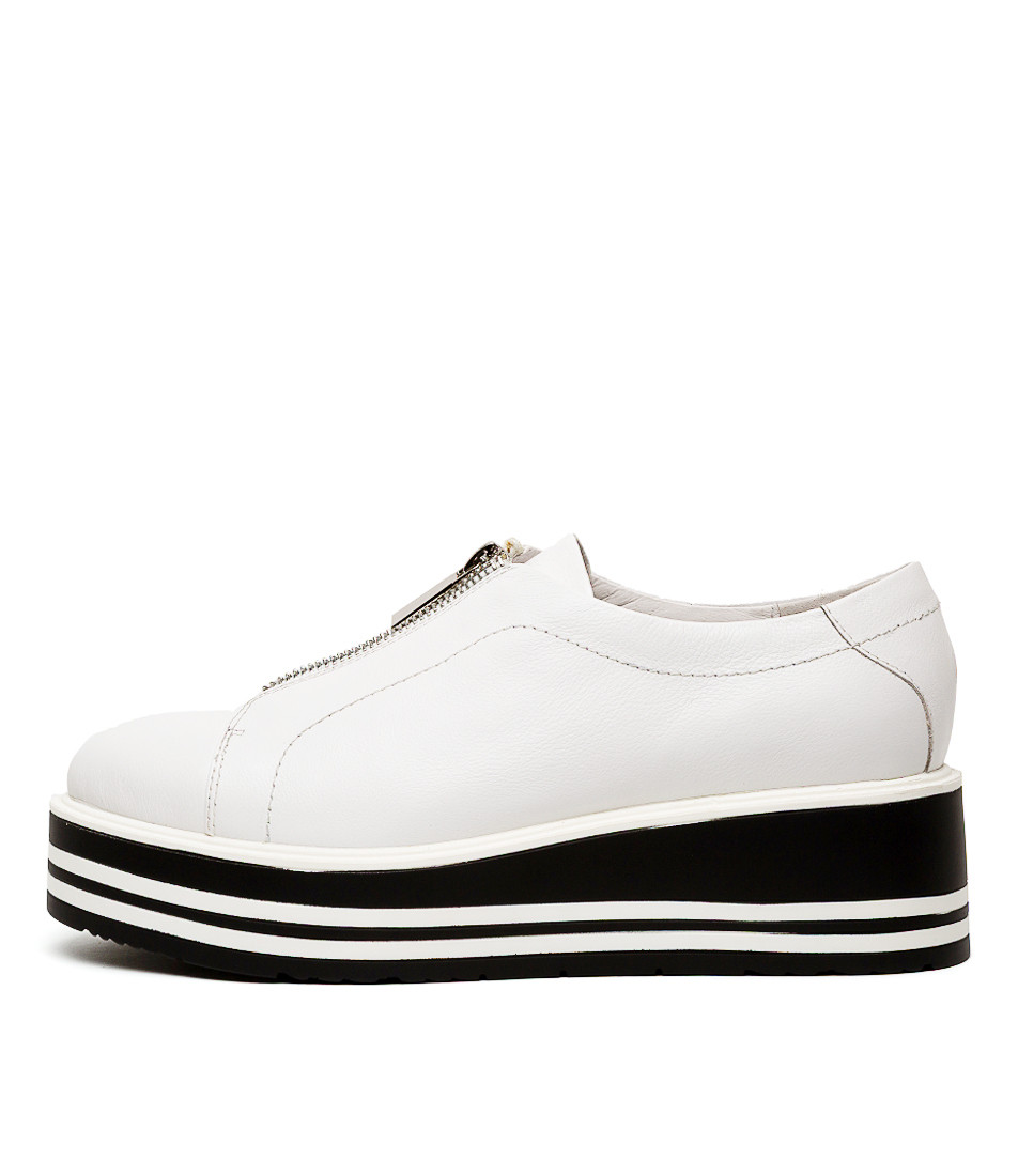 SHELBA Sneakers in White Leather - Top End Shoes