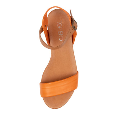 CONTROL Heeled Sandals in Burnt Orange 