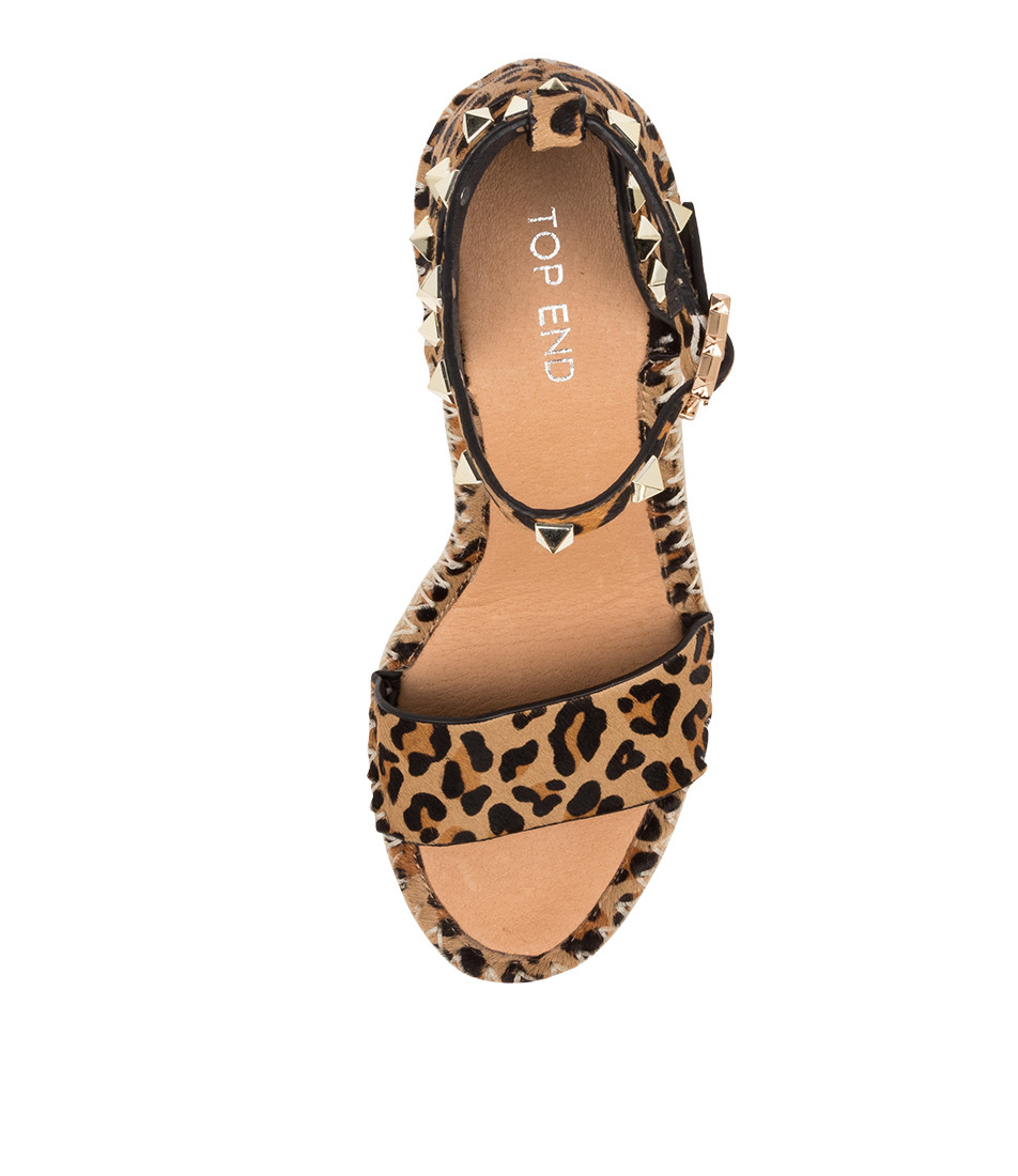EDWINA Espadrille Sandals in Ocelot Pony Hair - Top End Shoes