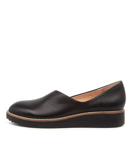 OHDEAR Flats in Black Leather