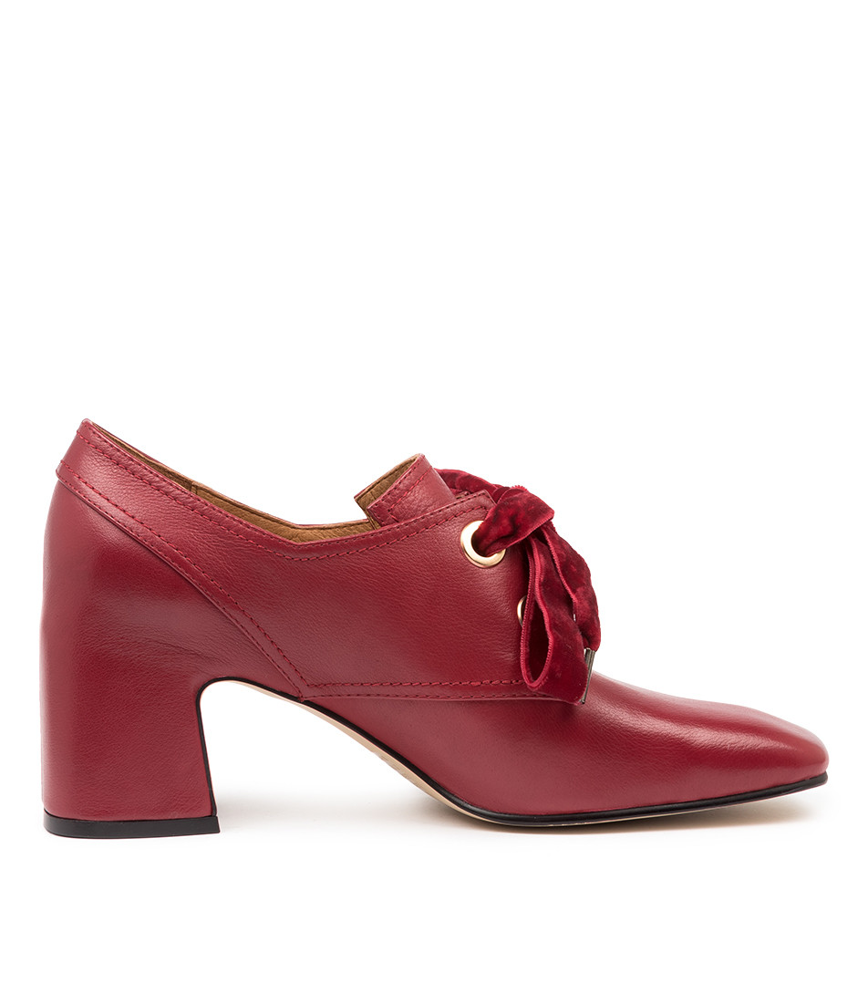FARISH Mid Heels in Pinot Leather - Top End Shoes