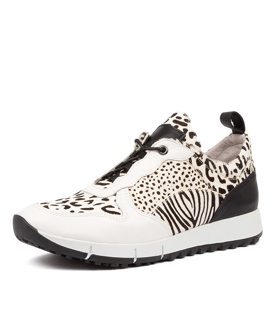 JOYA Sneakers in White Multi Leather - Top End Shoes