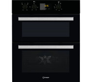 Indesit Aria IDU 6340 BL Electric Built-under Double Oven - Black - GRADED