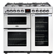 Belling Cookcentre 90DFT Prof Dual Fuel Range Cooker - Stainless Steel - GRADED