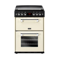 Stoves Richmond 600G 60cm Gas Cooker with Full Width Electric Grill - Cream - A+/A Rated - GRADED