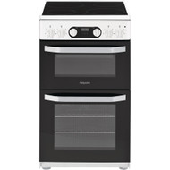 Hotpoint Cloe HD5V93CCW 50cm Electric Cooker with Ceramic Hob - White - A Rated - GRADED