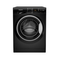 Hotpoint NSWM742UBSUKN 7Kg Washing Machine with 1400 rpm - Black - A+++ Rated - GRADED