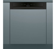 HOTPOINT HBC 2B19 UK N Full-size Semi-Integrated Dishwasher - Black - GRADED