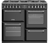 Stoves Richmond S1000DF 100cm Dual Fuel Range Cooker - Black - A/A/A Rated - GRADED
