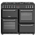 Stoves Belmont 100DFT 100cm Dual Fuel Range Cooker - Black - A/A/A Rated - GRADED