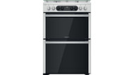 Hotpoint HDM67G8C2CX/UK Dual Fuel Cooker - Silver - A/A Rated - GRADED