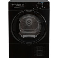 INDESIT I2 D81B UK 8 kg Condenser Tumble Dryer - Black - GRADED