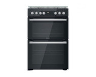 Hotpoint HDM67G9C2CSB/UK Dual Fuel Cooker - Black - A/A Rated - GRADED