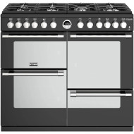 Stoves Sterling Deluxe S1000DF 100cm Dual Fuel Range Cooker - Black - A/A/A Rated - GRADED