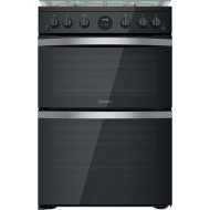 Indesit ID67G0MCB/UK Gas Cooker - Black - A+/A+ Rated - GRADED