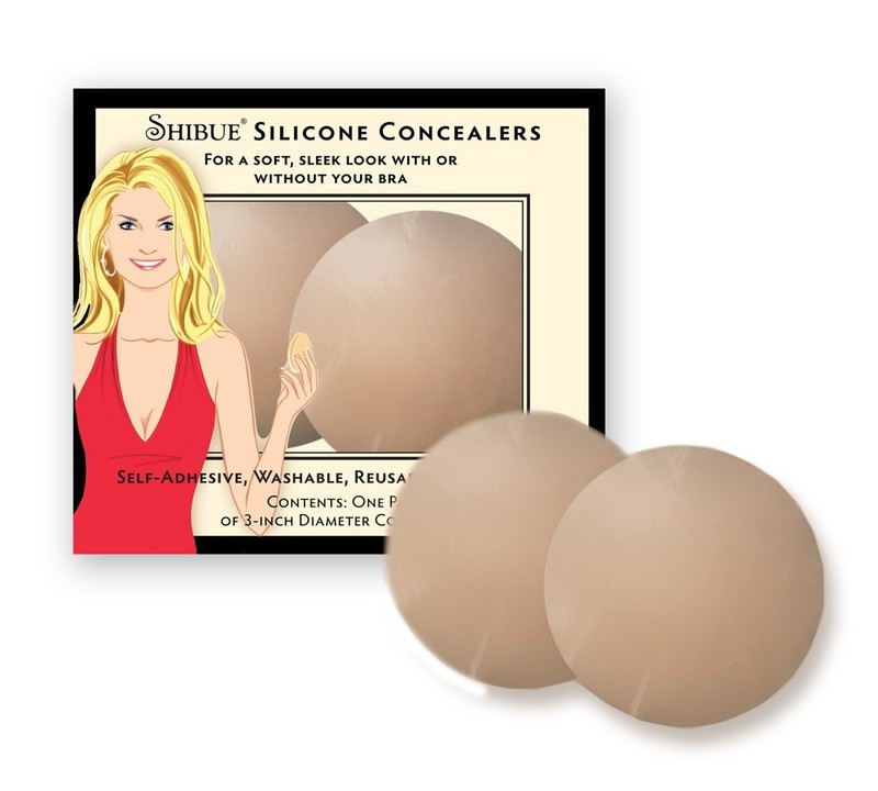 Shibue Silicone Cover Ups Byustgalter double v in black. shibue silicone concealers pair