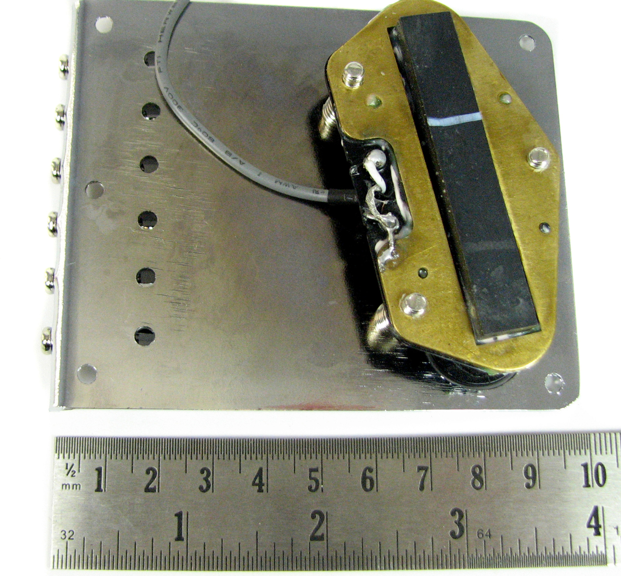 Chrome Telecasterstyle Bridge Plate with SingleCoil Pickup Pre