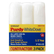 Purdy 9" White Dove 1/2" Nap Roller Covers (3 Pack)