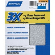 Norton 02633 3X Sandpaper 320 Grit 9" x 11" (Pack of 20)