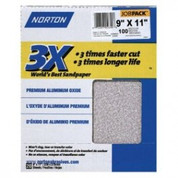 Norton 02640 3X Sandpaper 100 Grit 9" x 11" (Pack of 20)