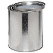 One (1) Quart Empty Metal Paint Can with Lid