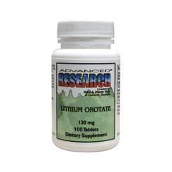 Lithium Orotate 100 tabs, 120 mg by Advanced Research