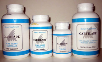 Cartilade 180 Capsules, Cartilade 360 Capsules, 500 gram powder, Cartilade 90 Capsules
