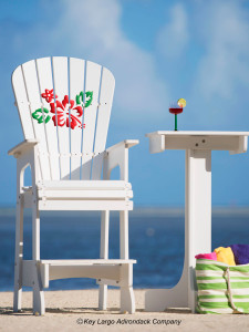 Outdoor Patio Lifeguard Chair - Hibiscus
