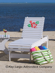 Outdoor Patio Chaise Lounge - Hibiscus