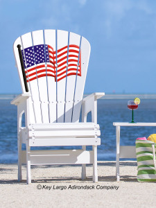 High Top Patio Chair - American Flag