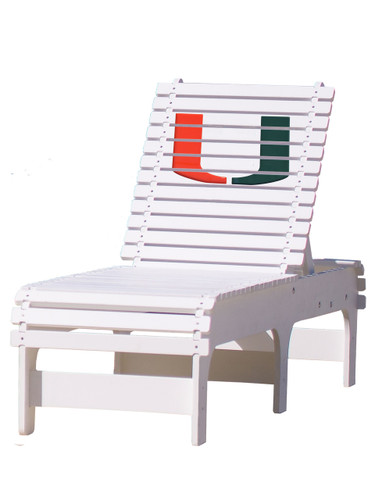 University of Miami Hurricanes Chaise Lounge