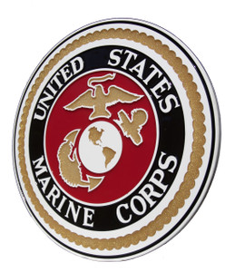Beautiful United States Marine Corps Wall Plaque - Hand Poured Epoxy Resin.