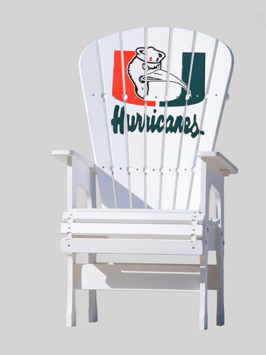 University of Miami Hurricanes patio chair with Ibis