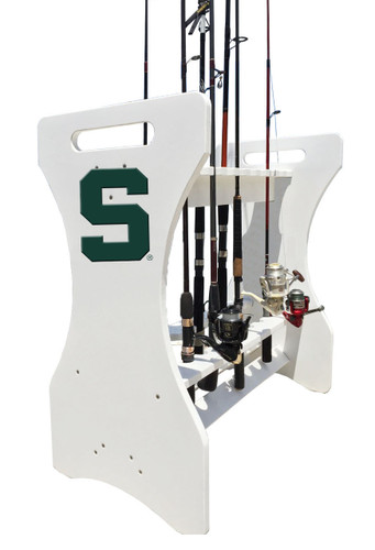 Michigan State Spartans Fishing Rod Holder