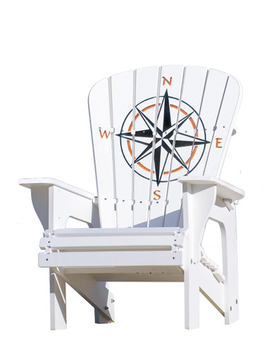 Compass Rose Adirondack Chair