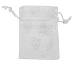 White I H S First Communion Drawstring Pouch