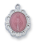 Sterling Pink Miraculous Baby Pendant