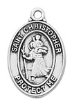 Sterling St Christopher Baby Pendant
