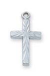Sterling Cross on Baby Chain and Boxed