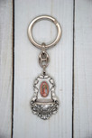 3" Ornate Holy Water Font Keychain (Our Lady of Guadalupe)