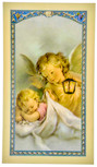 Traditional Holy Cards with Catholic Art and Prayers (Guardian Angel)