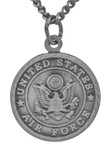 Saint Michael Pewter Military Medal with (24" Chain) (Air Force)
