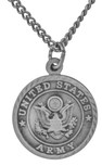 Saint Michael Pewter Military Medal with (20" Chain) (Army)